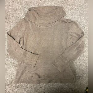 Calvin Klein Taupe Cowl Neck Sweater